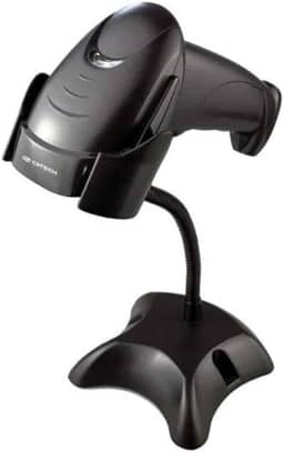 Leitor de Código de Barras C3Tech LB-50BK Preto Sensor Laser com Suporte, Ergonômico Bidirecional USB, Le Boleto Bancário, Boleto Concessionária, Notas Fiscais DANFEs