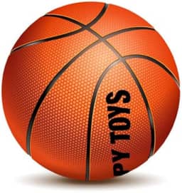 Zippy Toys, Bola de Basquete Tamanho Oficial Couro Sintético para Quadras Internas e Externas