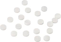 Marcador de posição de guitarra embutido pontos de escala profissional feito em escala branca para guitarra baixo ukulele bandolim banjo 20 peças (6 mm / 0,24 pol.)