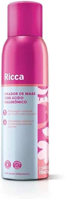 FIXADOR DE MAKE COM ÁCIDO HIALURÔNICO 150ML RICCA
