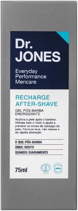 Dr. Jones Recharge After-Shave, Gel Pós-Barba ,75ml, cinza