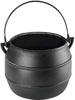 Caldeirão Ferro Fundido Bojudo Alça Vergalhão sem Tampa 2 L Sem Tampa