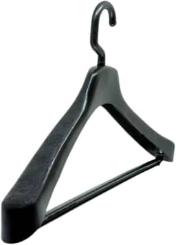 Kit 10 Cabides Terno Casaco Blazer Luxo Com Gancho Giratório Preto