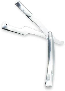 Navalhete Barbeiro Cabo de Aço Inox Barbear Lâminas Descartáveis Profissional