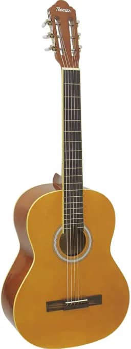 Violão Acústico de Aço para Destros com Tensor TCG 390 A Amarelo Thomaz