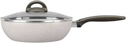 Brinox - Wok com Tampa 28Cm 4,1L Ceramic Life Suprema - Vanilla