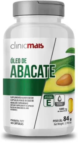 Óleo de Abacate Clinic Mais 60 Cápsulas 1000mg 84g