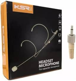 Microfone Headset Cor Da Pele Ksr Pro Kt3a Bege Ht3a P2