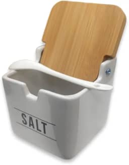 Haüskraft -Saleiro de porcelana Manhattan branco 270 ml