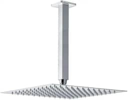 Pingoo.Casa, Ducha Chuveiro de Teto, Quadrado, Aço Inox 304, 30Cm, Mundaú, Prata