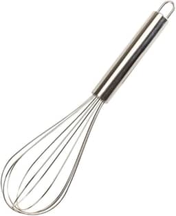 Fue/Fouet Batedor Manual Profissional em Aço Inox para Ovos e Massas, Utensílio de Cozinha com Design em Espiral