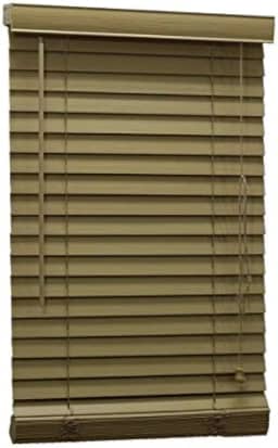 Persiana Horizontal Pvc 50mm Marfim Nude 60 (L) X 160 (A) C/Bandô 0,60 x 1,60 Tipo Madeira - Luxo