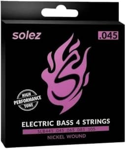 Encordoamento para Contrabaixo 4 cordas Solez 0,045 SLB445
