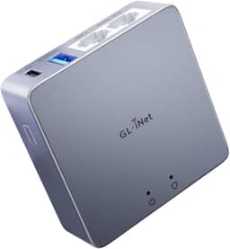 GL.iNet MT2500A (Brume 2) Mini VPN Gateway de segurança para escritório em casa e trabalho remoto: Servidor e cliente VPN para casa e escritório, VPN em cascata, WAN 2,5 G, * Sem Wi-Fi*