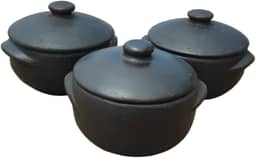 Jogo de Panela de Barro Capixaba 1500ml - Fogão a Lenha e Gás Pratos Tradicionais Brasileiros