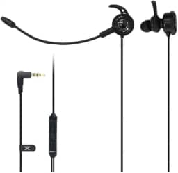 VINIK FONE DE OUVIDO GAMER PARA CELULAR VX GAMING FLEX COM MICROFONE DESTACÁVEL, Preto, Pequeno, 33056