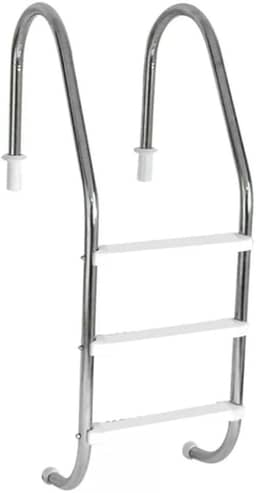 Para Piscina Em Aço Inox Com 3 Degraus Abs Reforçada inox piscina Antiderrapante e Resistente à Corrosão, Ideal para Piscinas de Fibra, Vinil e Alvenaria(Banco)
