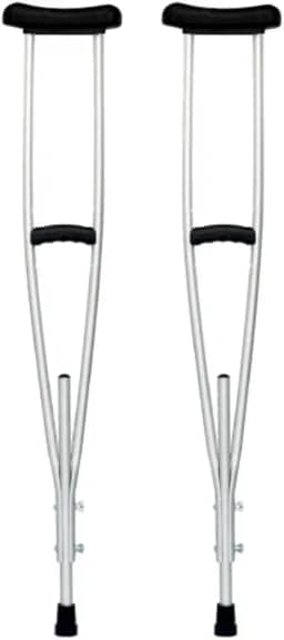 Indaia Muleta Axilar Com Regulagem De Altura Em Alumínio Cinza Grande 2 Unidades