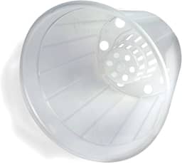 Vaso Pote 15 Transparente Orquidea Cone Plastico 10 Und