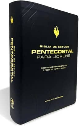 BÍBLIA DE ESTUDO PENTECOSTAL PARA JOVENS MÉDIA LUXO PRETA