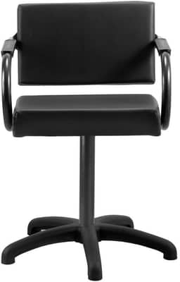 Cadeira de Cabeleireiro Salão de Beleza e Barbearia Dompel Titan Fixa Stand Estofado Preto
