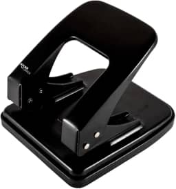 Perfurador de Metal 2 Furos Para 30 Folhas Leonora, Preto