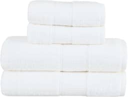 Jogo de Toalhas Buddemeyer Fio Penteado Alva Banho Branco 4 Peças