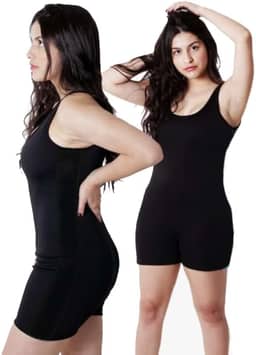 Maiô Macaquinho de Natação e Hidroginástica Preto