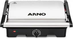 Grill Arno Dual Inox GNOX - Abertura 180°, Ajuste Altura e Controle de Temperatura, 110V