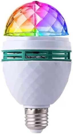 Lâmpada Led Globo Colorida Rotativa Giratória Festa Boate + Soquete PREMIUM, GOLLATE(‎ILU.20645)