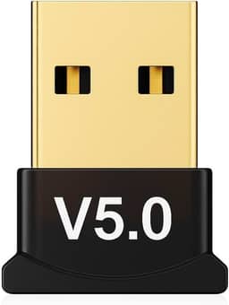 Adaptador USB Bluetooth 5.0 para PC e Notebook – Receptor e Transmissor Wireless de Alta Velocidade, Compatível com Fones, Caixas de Som, Impressoras e Controles