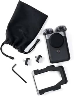 Canon Câmera Vlog PowerShot V10 para criadores de conteúdo, lente grande angular de 19 mm, sensor CMOS de 1 polegada, vídeo 4K, rastreamento facial, microfone embutido, estabilização de imagem,