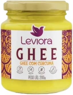 Manteiga Ghee com Cúrcuma Sem Lactose Leviora 200g