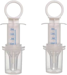 Kit 2 Unidades Dosador de Remédio Branco – Ideal para Uso Infantil