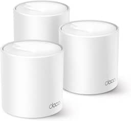 [Novo] TP-Link Deco X10 (3-pack) | Sistema Wi-Fi Mesh 6 AX1500 para toda a casa - Cobertura de até 520 m², 3 portas Gigabit por unidade, canal de banda de 80 MHz, ODFMA, 1024 QAM, branco
