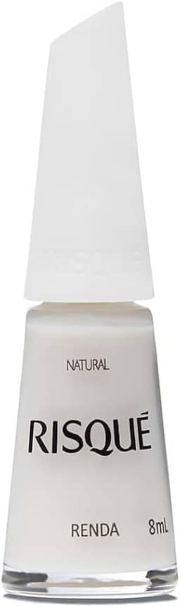 Risqué Esmalte Branco Natural Novo Renda 8ml