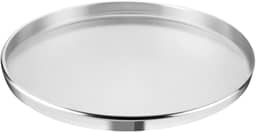 Assadeira de Pizza Rochedo Dura+ Polida 35cm, Alumínio Resistente, Alta Durabilidade, Bordas Laterais para Mais Praticidade e Livre de PFOA