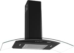 Coifa de Parede Vidro Curvo 90cm Black Clean Fogatti 110V