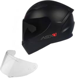 Capacete Moto ASX City Solid Preto Fosco