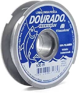 Linha Monofilamento Dourado Premiun 0,35mm 13,2lbs 100m - Mazzaferro