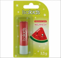 Hidratante Labial infantil Melancia (3,5g) | Testado dermatologicamente, livre de óleo mineral e cor suave | Uso diário e desliza fácil