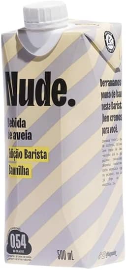 Leite Vegetal de Aveia Barista Sabor Baunilha Nude 500ml