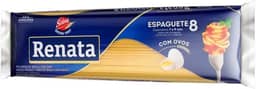 MACARRÃO RENATA C/OVOS ESPAGUETE 8 30X500