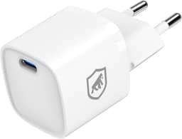 Gshield Carregador de Parede Universal Ultra Rápido USB-C 20W Power Delivery com chip GaN, Compatível com iPhone e Certificado Anatel, Ultra Slim Branco