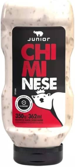 Maionese Chiminese Junior Temperada Com Chimichurri Frasco 350g
