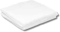 Fralda Luxo com Bainha 100% Algodão – Tecido Duplo Extra Absorvente – 70x117cm – Kit com 3 Fraldas Brancas para Bebê Recém-Nascido