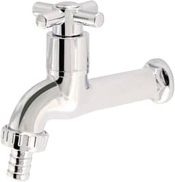 Torneira Para Tanque Jardim Lavanderia Cromada Abs com Bico p/Mangueira 1/4 de Volta (C33)