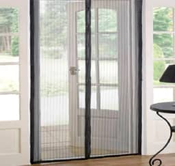 Tela Mosqueteira Magnética Para Porta 2,10X0,90 - PRETA