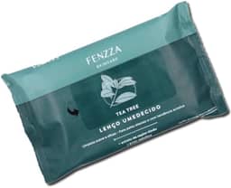 Lenço Umedecido Demaquilante Fenzza Tea Tree e Capim Limão - Limpeza Facial Refrescante, Aroma Natural, Ótimo Custo-Benefício