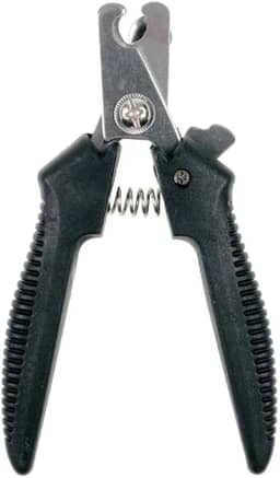 Alicate para Cortar Unhas de Animais de Estimação Pet, Gato, Cachorro, 12 cm, Vermelho ou Preto (Preto)